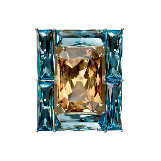 Isabelle Leder Boots mit austauschbarer Brosche Sunny